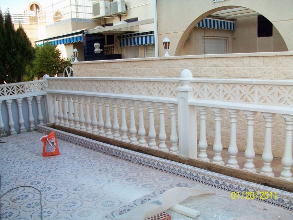 La construcción de vallas en Málaga